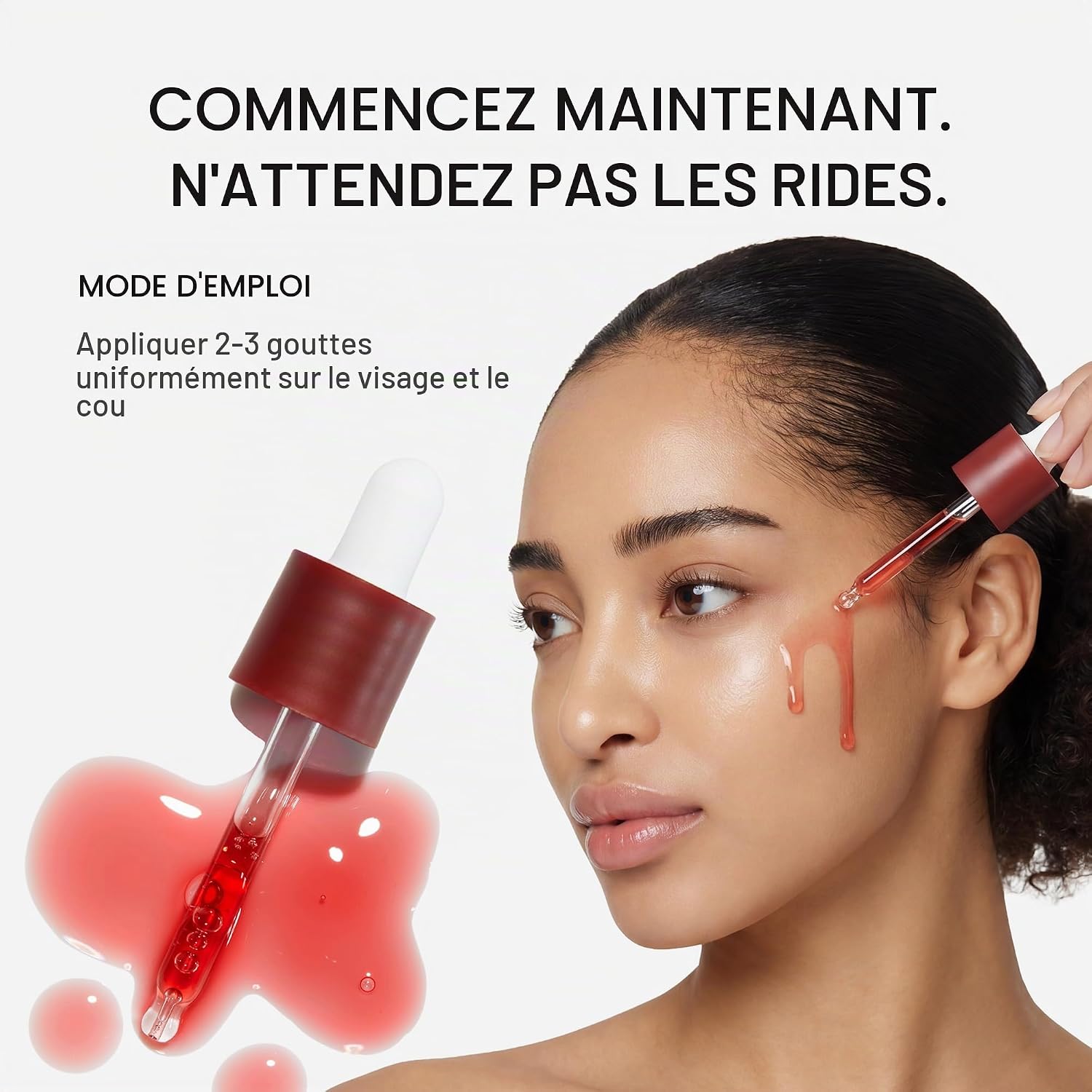 Sérum Rouge Anti-Âge NAD+ Collagène