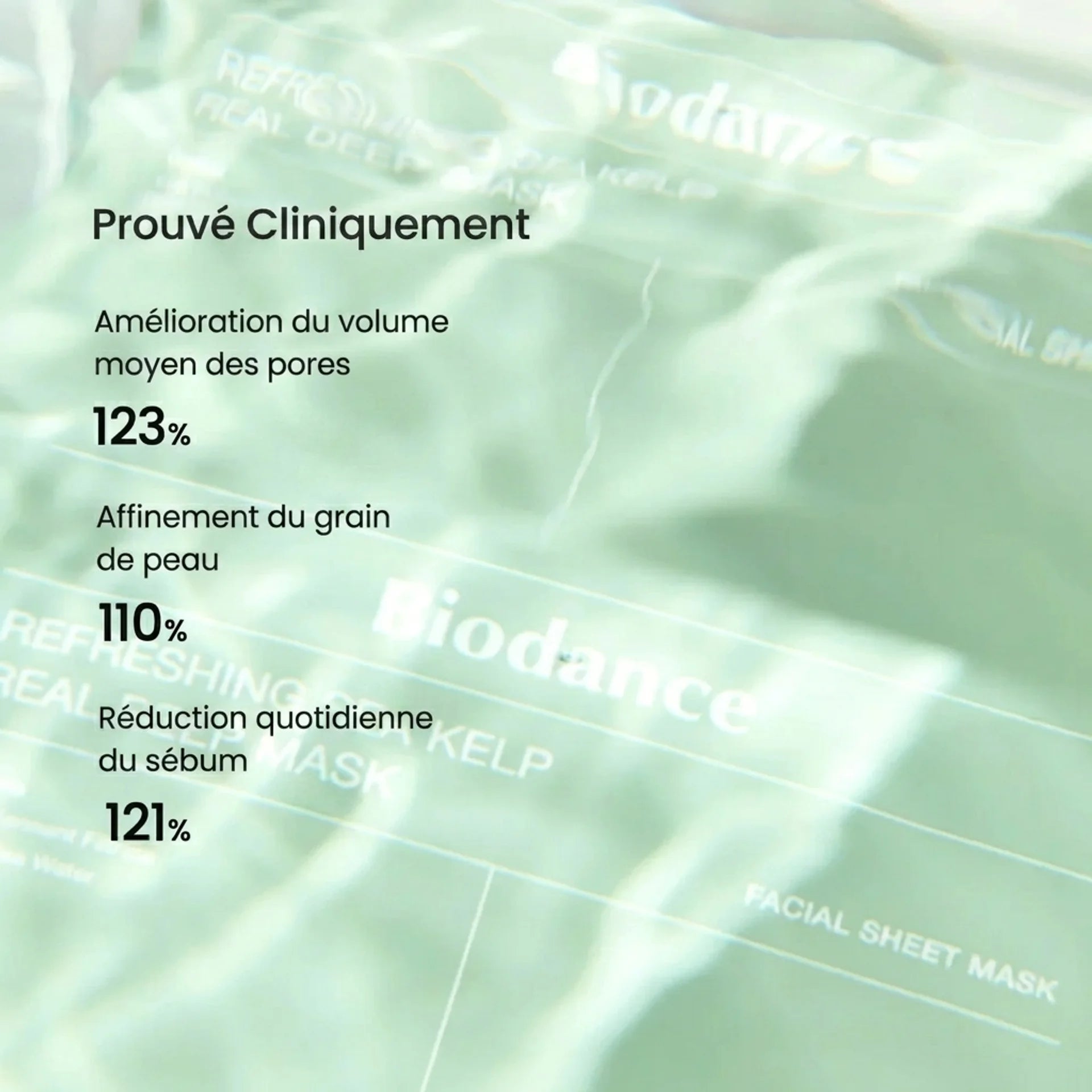 Masque Tissu Purifiant aux Algues Marines