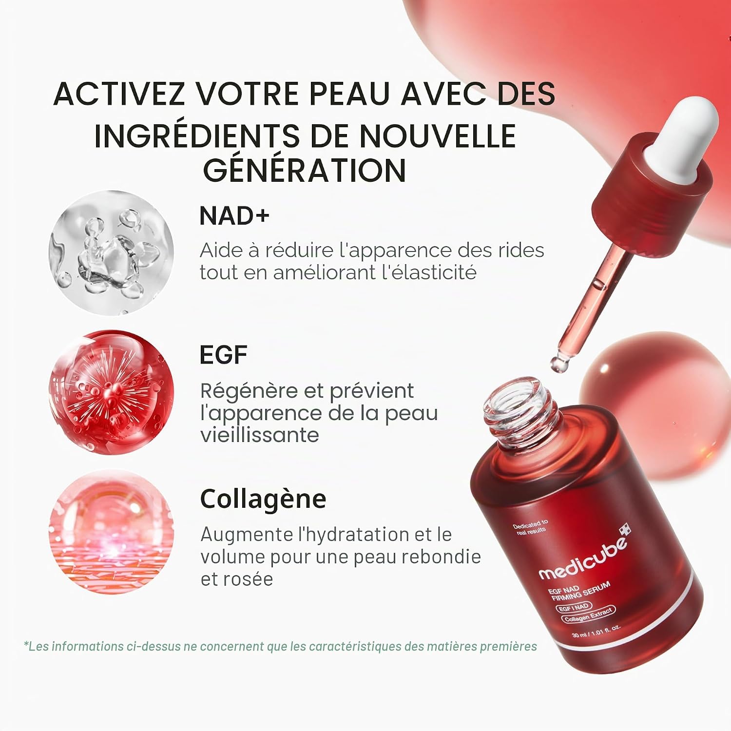 Sérum Rouge Anti-Âge NAD+ Collagène