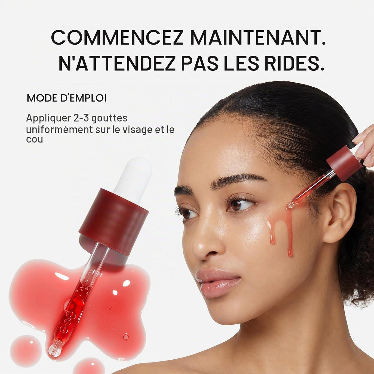 Sérum Rouge Anti-Âge NAD+ Collagène