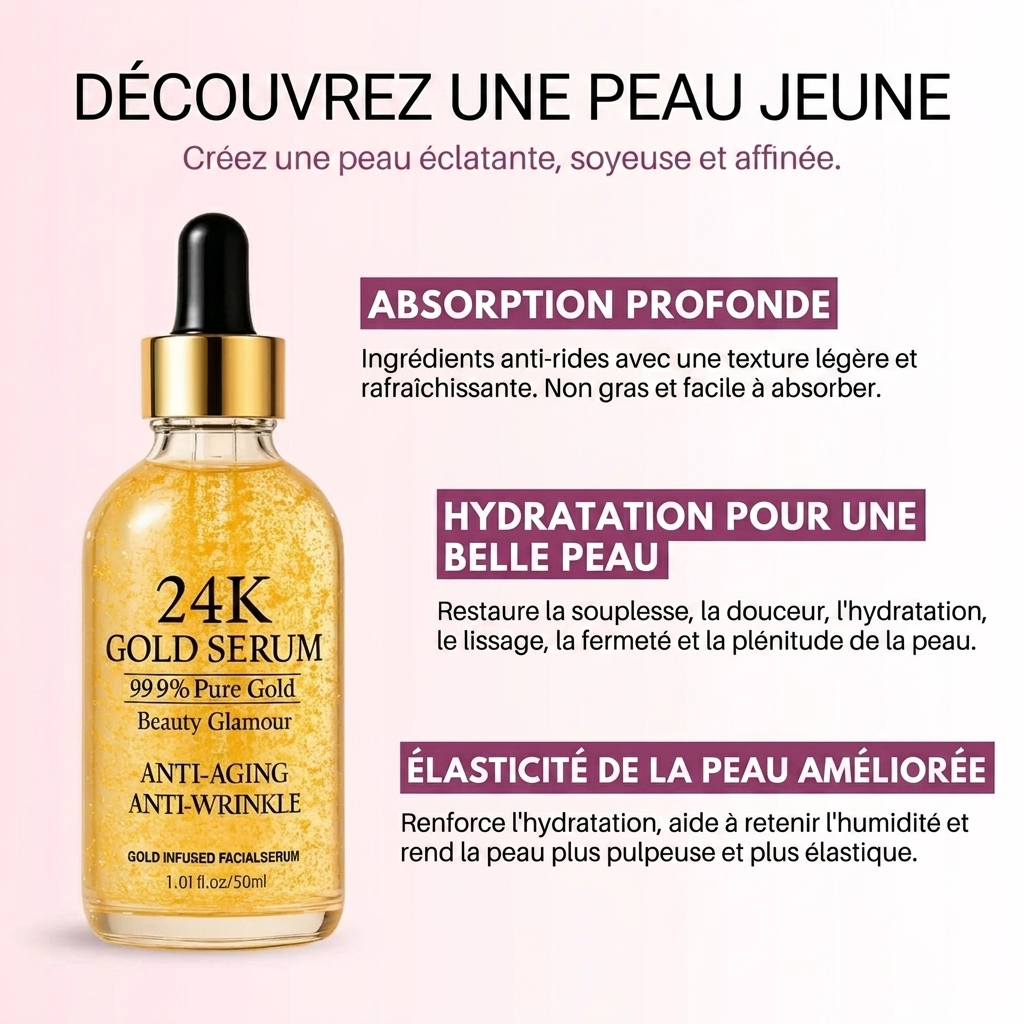 Sérum visage à l'or 24 carats