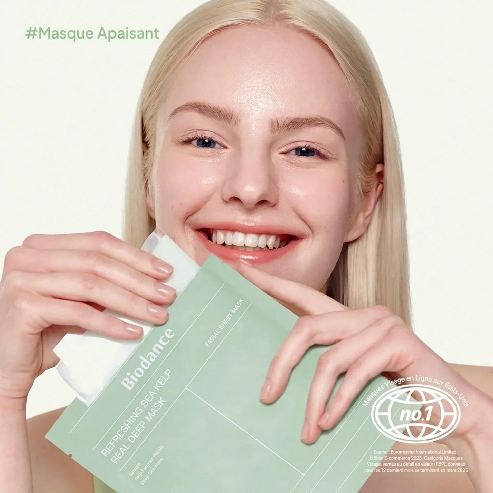 Masque Tissu Purifiant aux Algues Marines